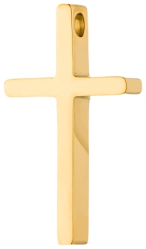 PURE - Kreuz poliert Edelstahl gold