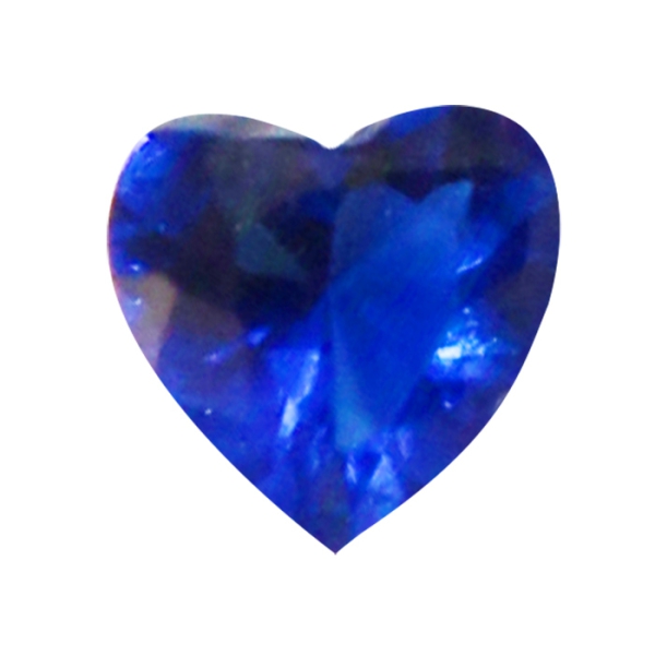 Charm Kristall herzförmig "blau"
