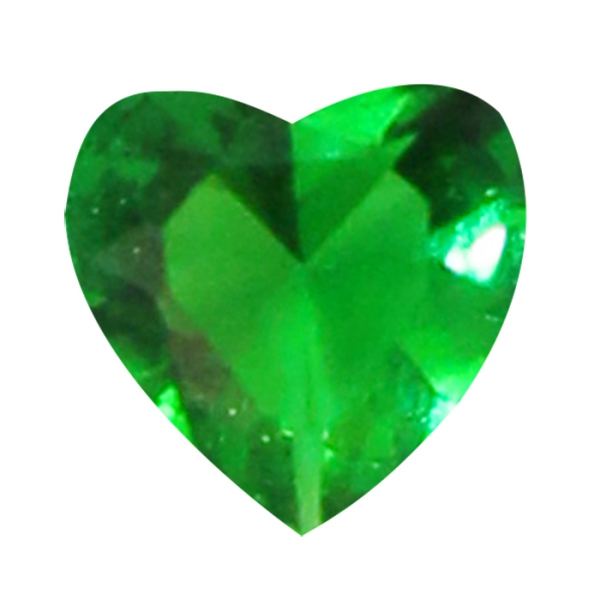 Charm Kristall herzförmig "grün"