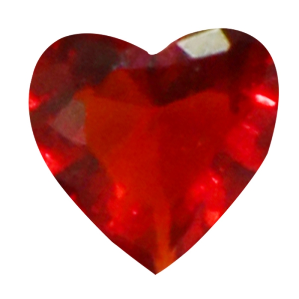 Charm Kristall herzförmig "rot"