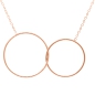 Preview: Kette mit zwei Ringen Rosé
