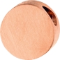 Preview: PURE - Anhänger rund, 8mm, poliert und matt aus Edelstahl - rosé
