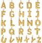 Preview: Buchstaben Edelstahl groß Gold