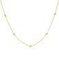 Preview: Kette mit 18 Kugeln Edelstahl gold