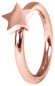 Preview: Steckring innen rundes Profil Stern rosé