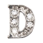 Preview: Charm Buchstabe "D" mit Zirkonia