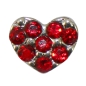 Preview: Charm Glitzerherz rot