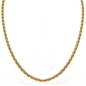 Preview: Kette Twist Edelstahl Gold 80cm