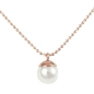 Preview: Kette mit Perle an Kugelkette rosé