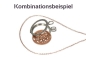 Preview: Coins Scheibe Sterne mit Zirkonia Edelstahl