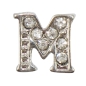 Preview: Charm Buchstabe "M" mit Zirkonia