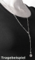 Preview: Charm Cosmopolitan mit einem Solitär - Edelstahl gold