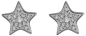 Preview: Ohrstecker Sterne groß mit Zirkonia stahl