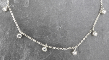 Preview: Kette mit gefassten Steinen