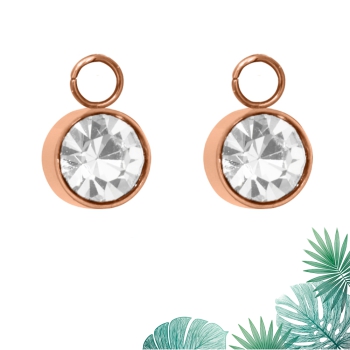 Einhänger Hawaii Solitär Edelstahl rosé