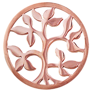 Coin Scheibe Baum rosé