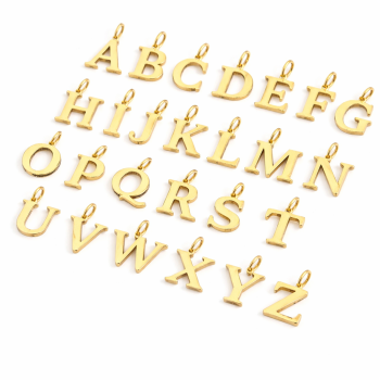 Buchstaben Edelstahl klein Gold