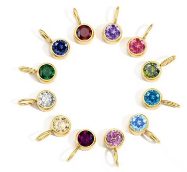 Anhänger Geburtsstein Gold