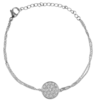 Armband Kreis Zirkonia Stahl