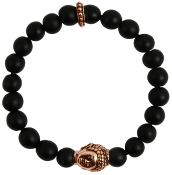 Armband Achat Buddha Damen rosé