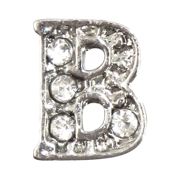 Charm Buchstabe "B" mit Zirkonia