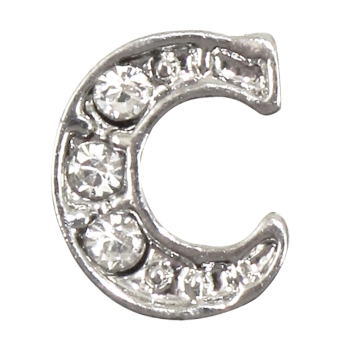 Charm Buchstabe "C" mit Zirkonia