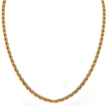 Kette Twist Edelstahl Gold 80cm