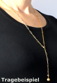 Kette Cosmopolitan 70cm Edelstahl Gold  