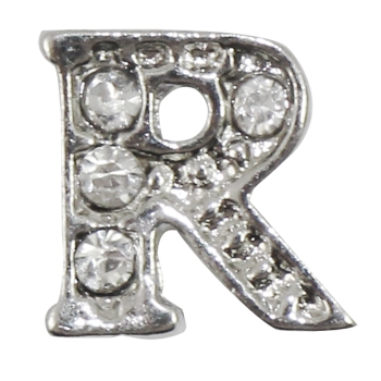 Charm Buchstabe "R" mit Zirkonia