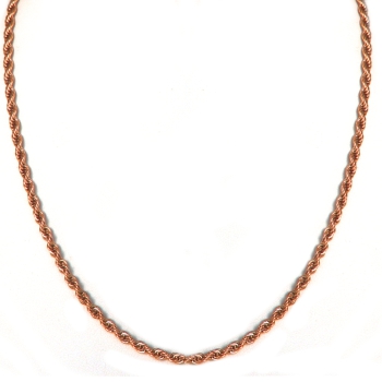 Kette Twist Edelstahl Rosé 80cm