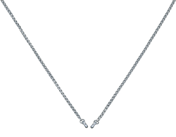 Glamour - Zopfkette 50cm Edelstahl