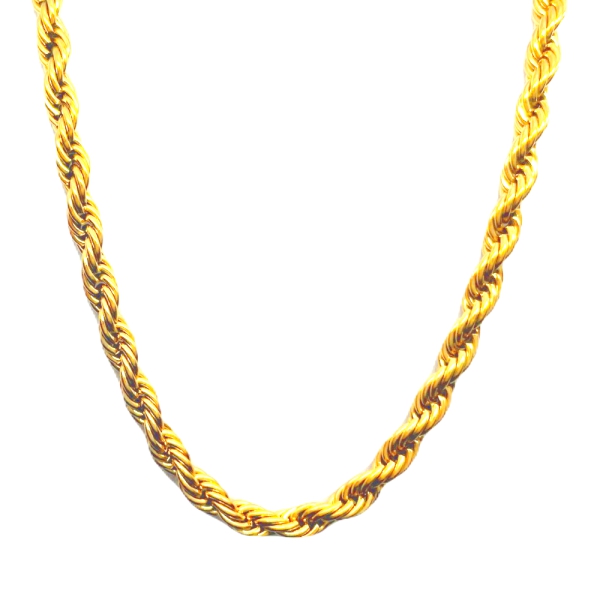 Kette gedreht Edelstahl 50cm - gold