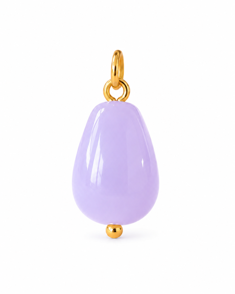Tropfen-Anhänger – farbenfroher Charm für deine Kette Gold