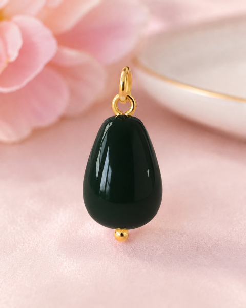 Tropfen-Anhänger – farbenfroher Charm für deine Kette Gold