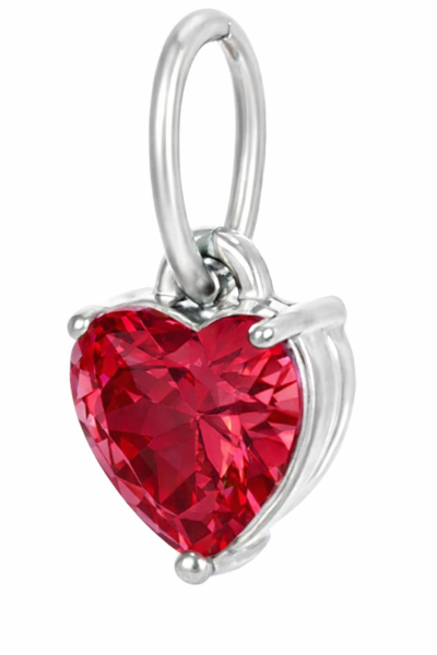 Anhänger Herz Edelstahl rot