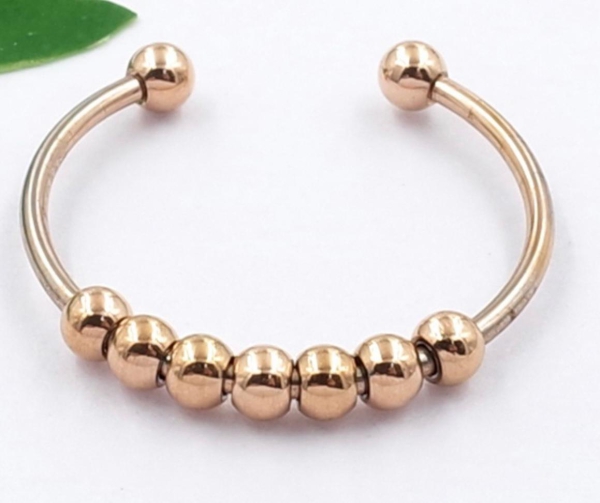 Ring Edelstahl rosé keep calm and wear this ring