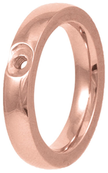 Steckring innen 4 mm rosé Stahl