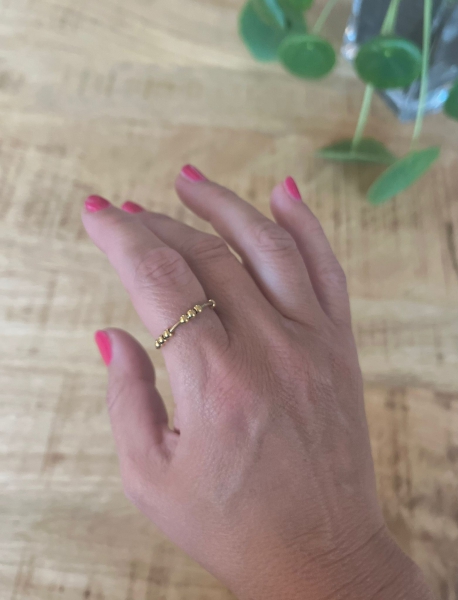 Ring Edelstahl gold keep calm and wear this ring