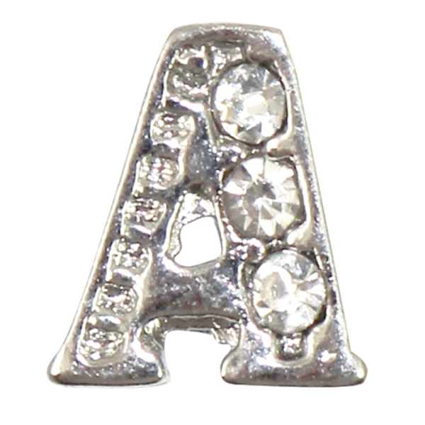 Charm Buchstabe "A" mit Zirkonia