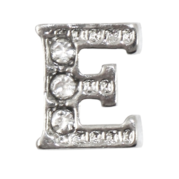 Charm Buchstabe "E" mit Zirkonia