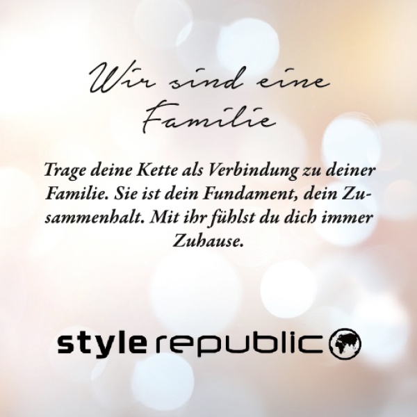 Kette mit Scheibe - Familiy an Kugelkette Edelstahl