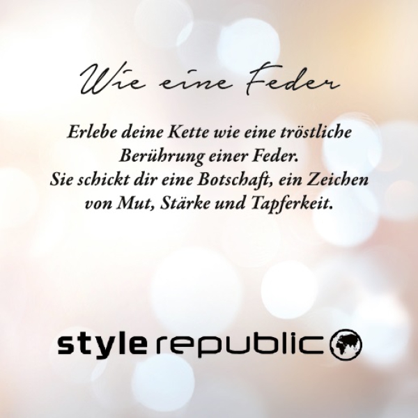 Feder Kette rosé