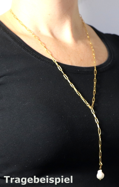 Kette Cosmopolitan 70cm Edelstahl Gold  